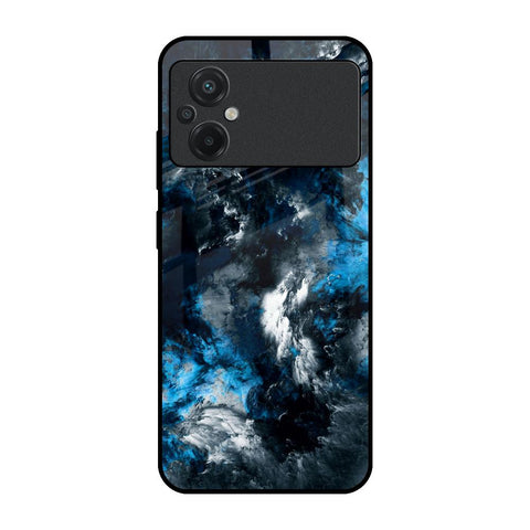 Cloudy Dust Poco M5 Glass Back Cover Online