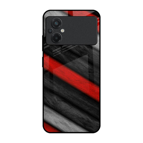 Soft Wooden Texture Poco M5 Glass Back Cover Online