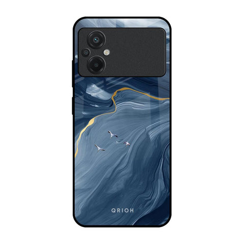 Deep Ocean Marble Poco M5 Glass Back Cover Online