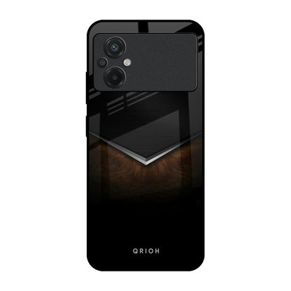 Dark Walnut Poco M5 Glass Back Cover Online