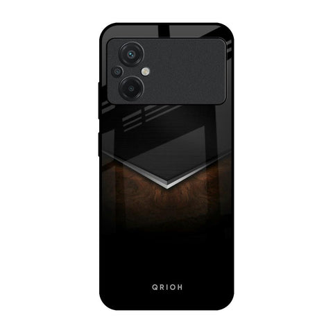 Dark Walnut Poco M5 Glass Back Cover Online
