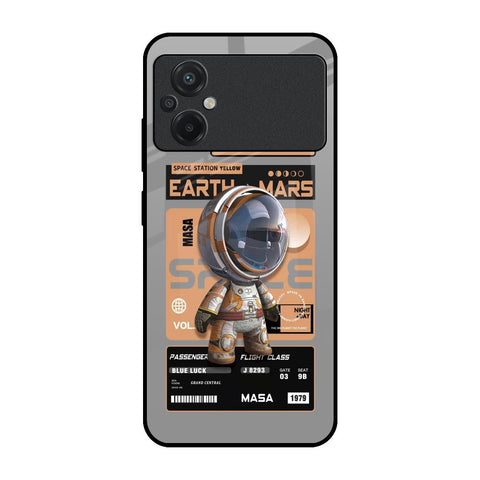 Space Ticket Poco M5 Glass Back Cover Online