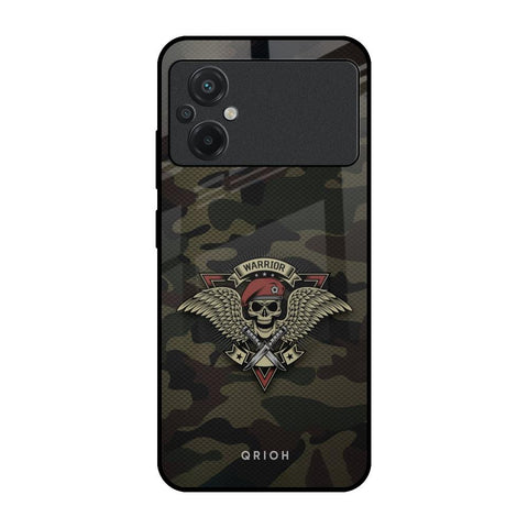 Army Warrior Poco M5 Glass Back Cover Online