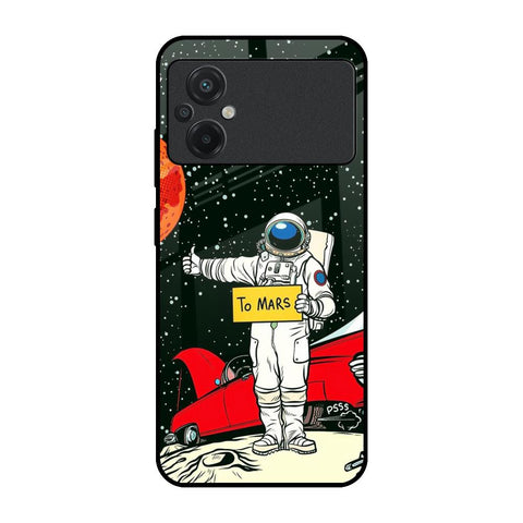 Astronaut on Mars Poco M5 Glass Back Cover Online