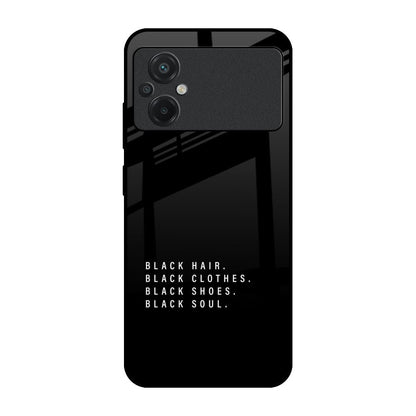 Black Soul Poco M5 Glass Back Cover Online