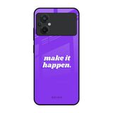 Make it Happen Poco M5 Glass Back Cover Online