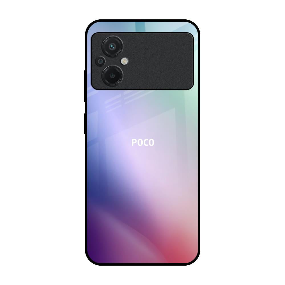 Abstract Holographic Poco M5 Glass Back Cover Online