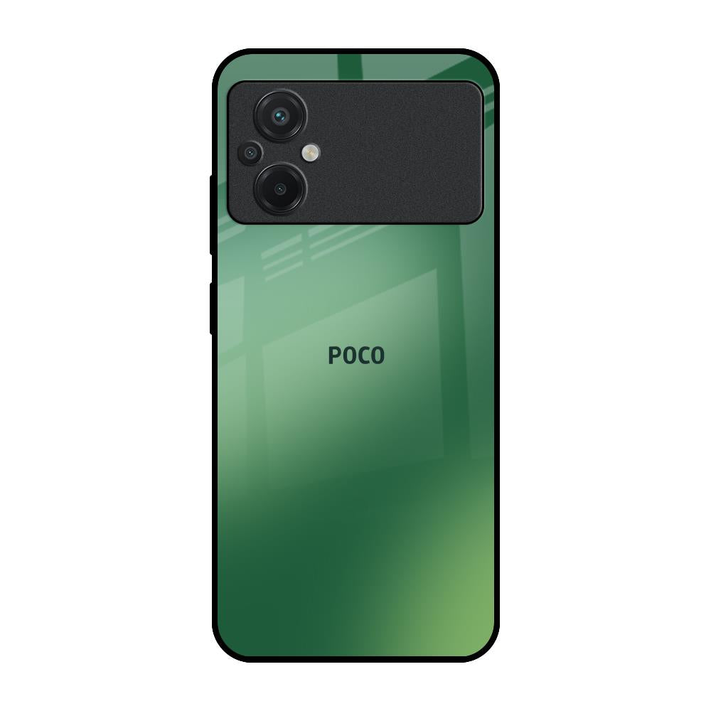 Green Grunge Texture Poco M5 Glass Back Cover Online