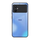 Vibrant Blue Texture Poco M5 Glass Back Cover Online