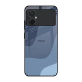 Navy Blue Ombre Poco M5 Glass Back Cover Online