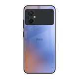 Blue Aura Poco M5 Glass Back Cover Online