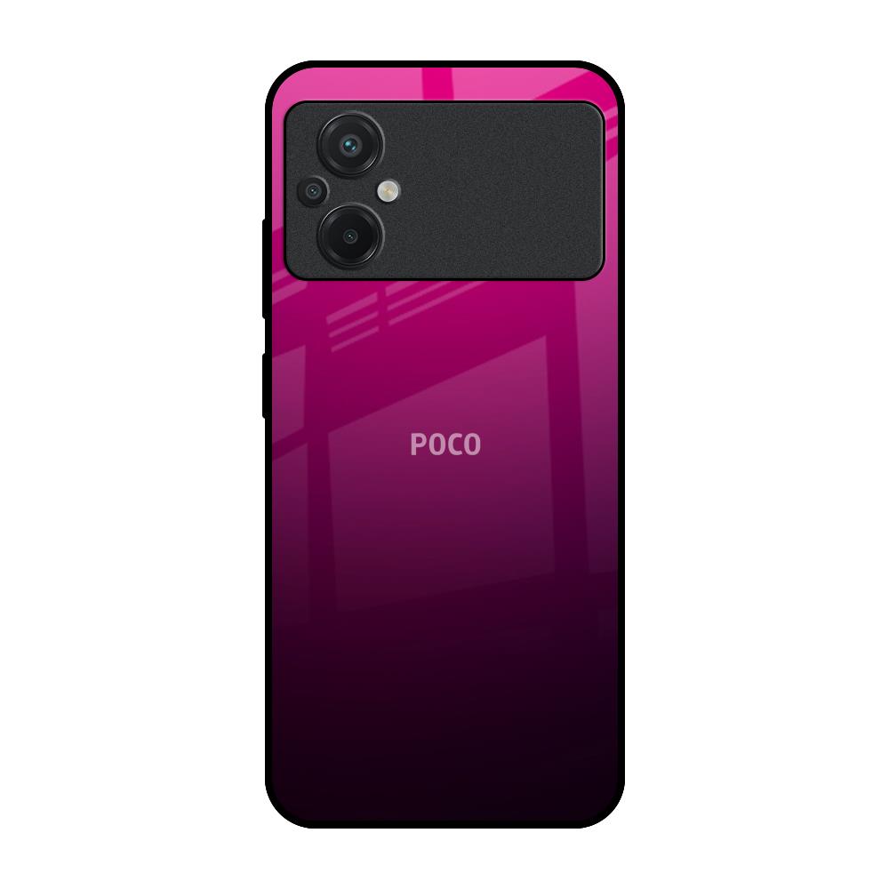 Purple Ombre Pattern Poco M5 Glass Back Cover Online