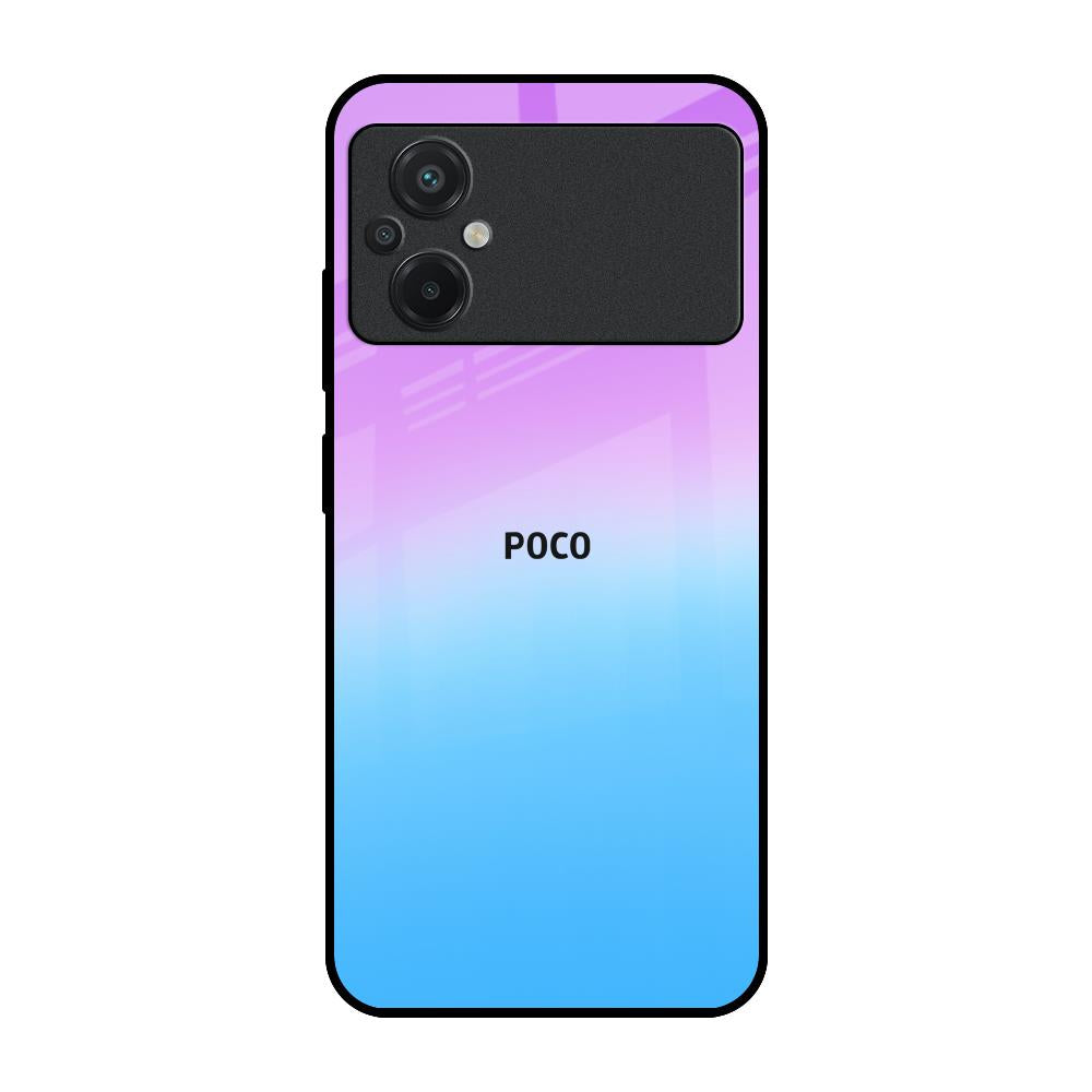 Unicorn Pattern Poco M5 Glass Back Cover Online