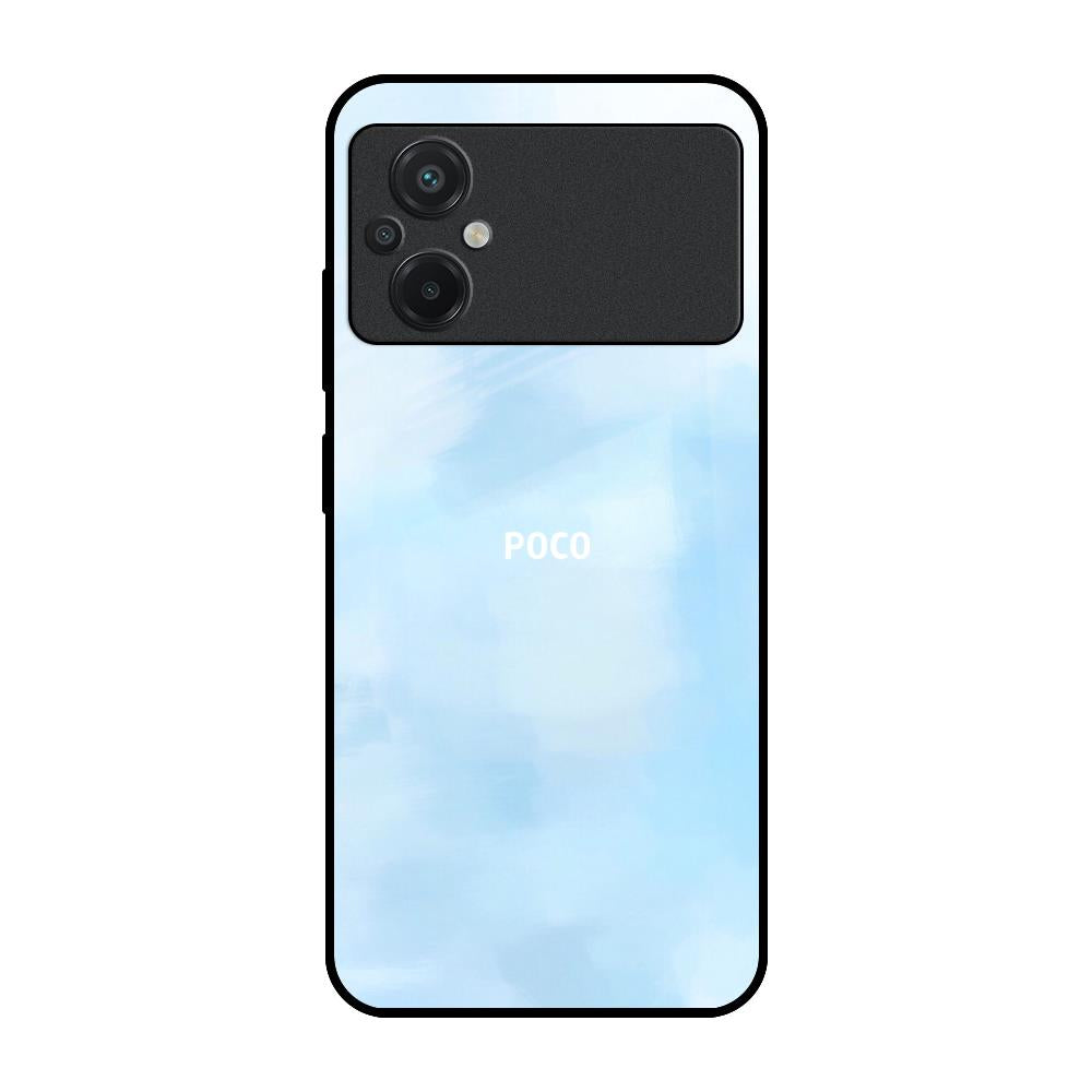 Bright Sky Poco M5 Glass Back Cover Online