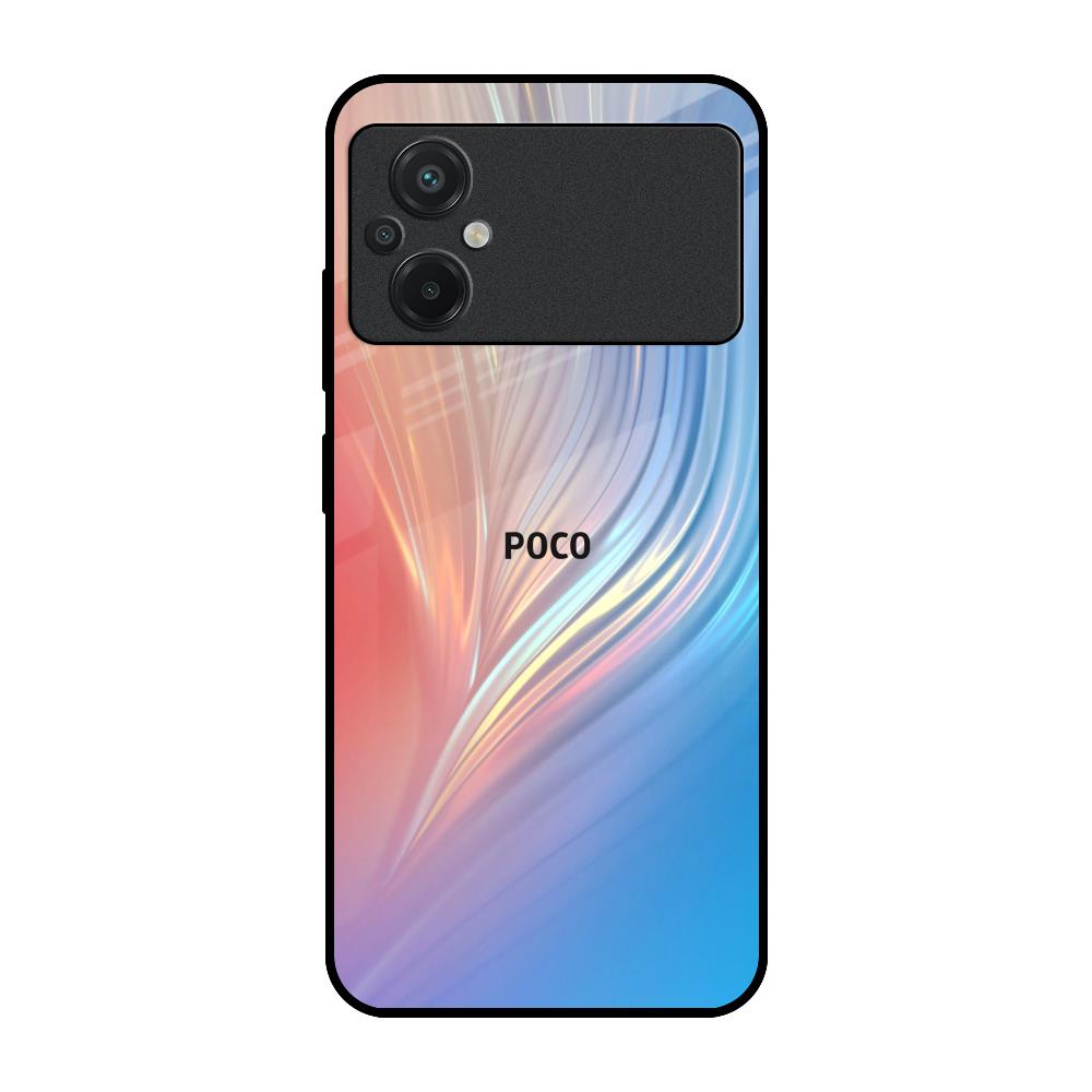 Mystic Aurora Poco M5 Glass Back Cover Online