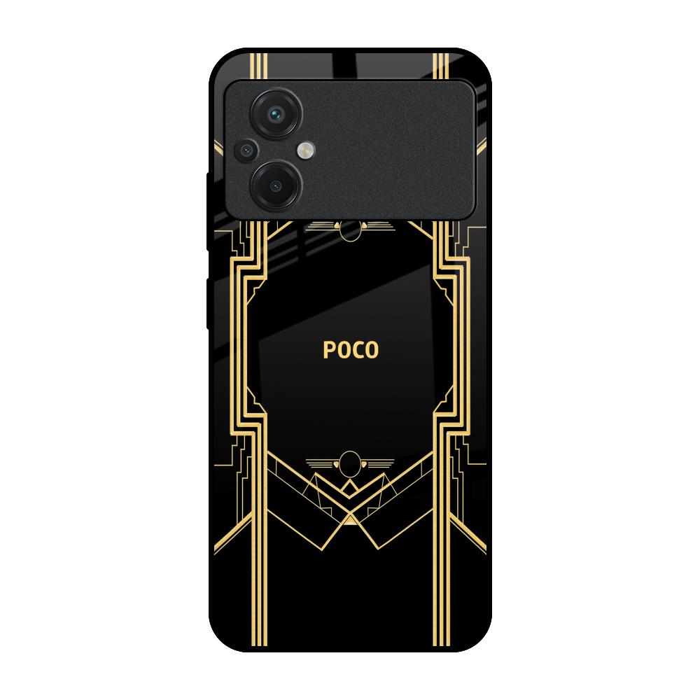 Sacred Logo Poco M5 Glass Back Cover Online