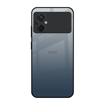 Smokey Grey Color Poco M5 Glass Back Cover Online