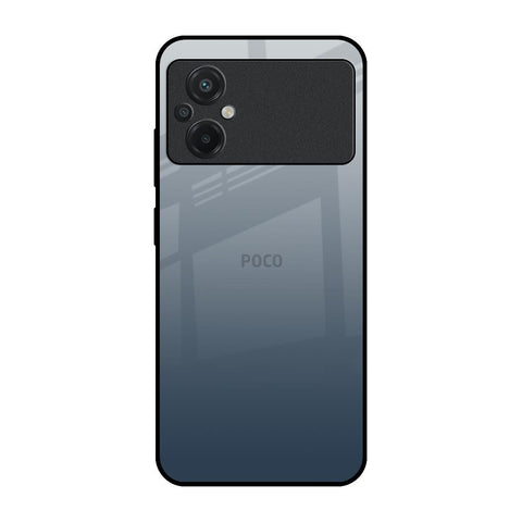 Smokey Grey Color Poco M5 Glass Back Cover Online