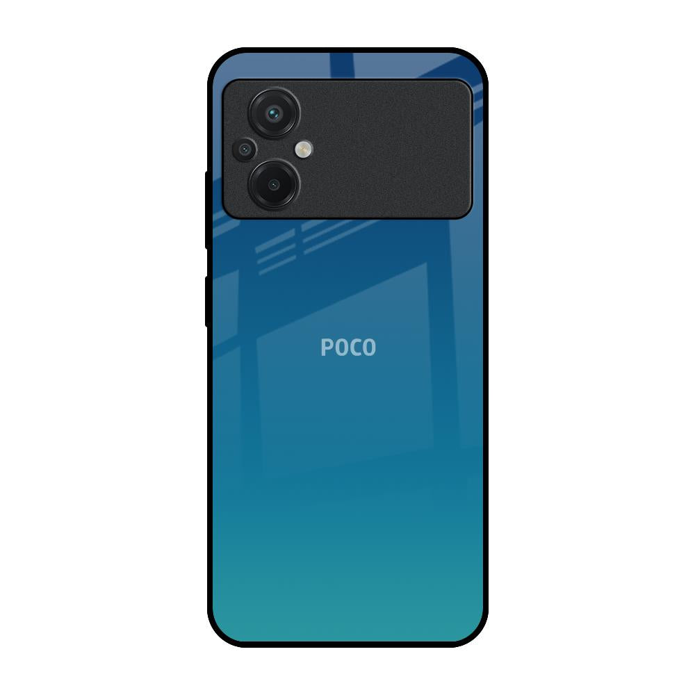 Celestial Blue Poco M5 Glass Back Cover Online