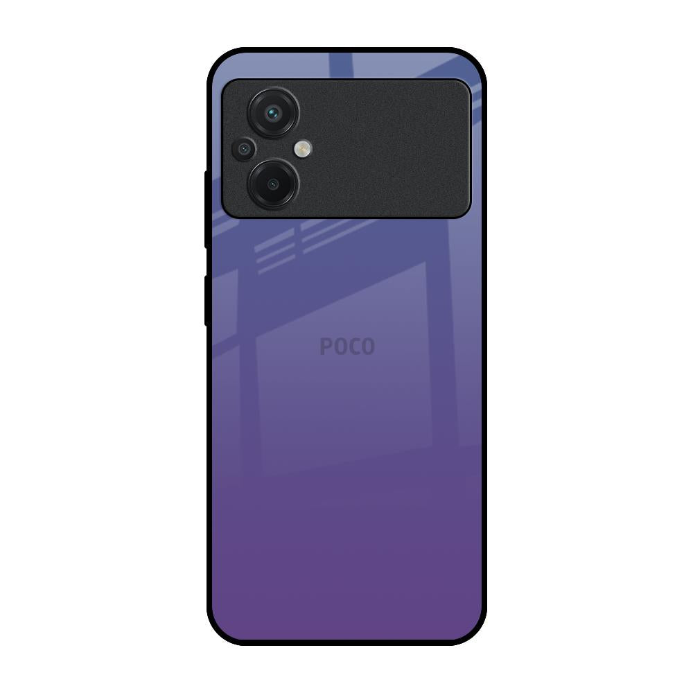 Indigo Pastel Poco M5 Glass Back Cover Online