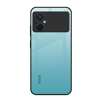 Arctic Blue Poco M5 Glass Back Cover Online