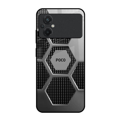Hexagon Style Poco M5 Glass Back Cover Online