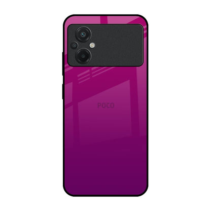 Magenta Gradient Poco M5 Glass Back Cover Online