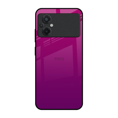 Magenta Gradient Poco M5 Glass Back Cover Online