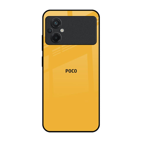 Fluorescent Yellow Poco M5 Glass Back Cover Online