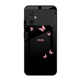 Fly Butterfly Poco M5 Glass Back Cover Online