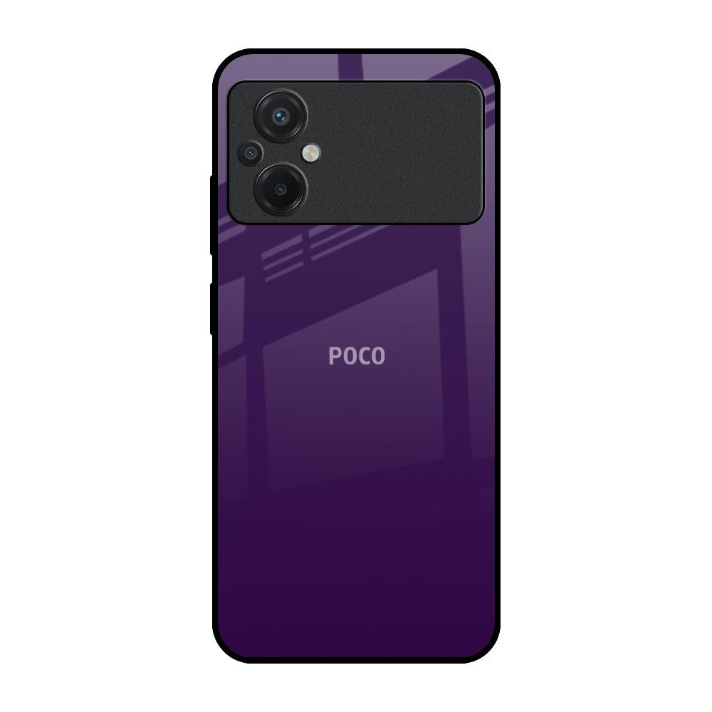 Dark Purple Poco M5 Glass Back Cover Online
