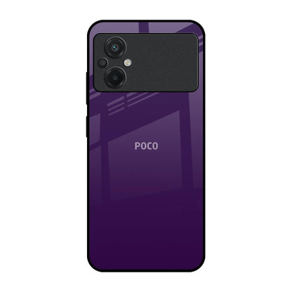 Dark Purple Poco M5 Glass Back Cover Online