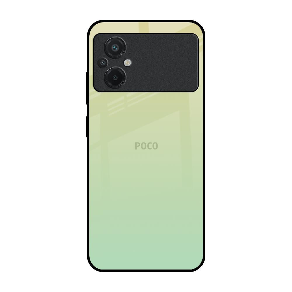 Mint Green Gradient Poco M5 Glass Back Cover Online