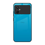Blue Aqua Poco M5 Glass Back Cover Online