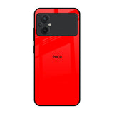 Blood Red Poco M5 Glass Back Cover Online