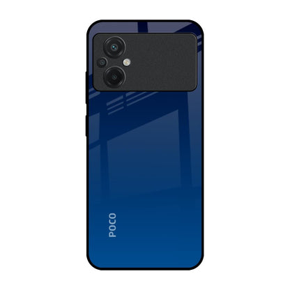 Very Blue Poco M5 Glass Back Cover Online