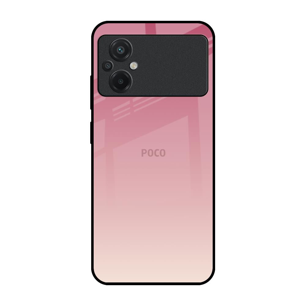 Blooming Pink Poco M5 Glass Back Cover Online