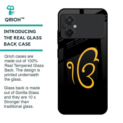 Luxury Fashion Initial Glass Case for Poco M5
