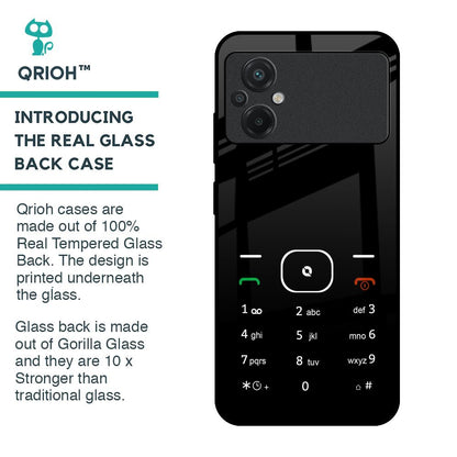 Classic Keypad Pattern Glass Case for Poco M5