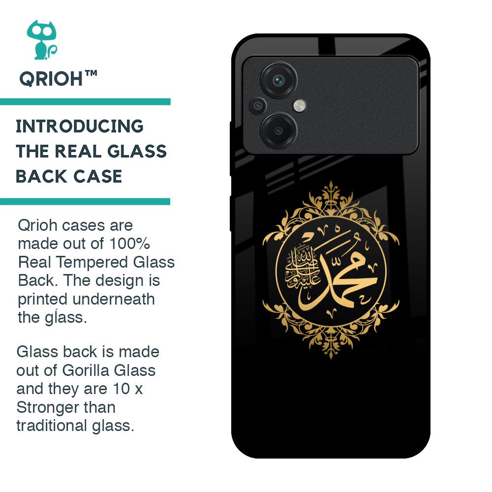 Islamic Calligraphy Glass Case for Poco M5