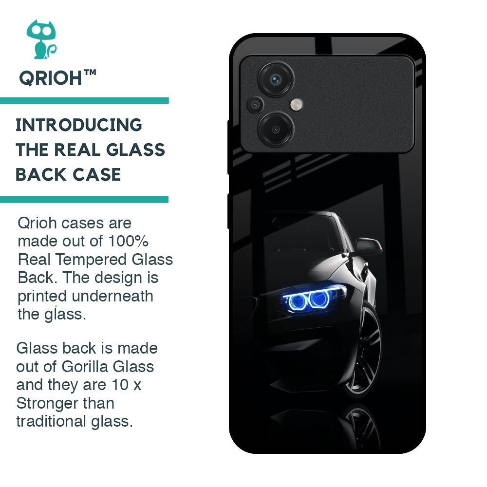 Car In Dark Glass Case for Poco M5