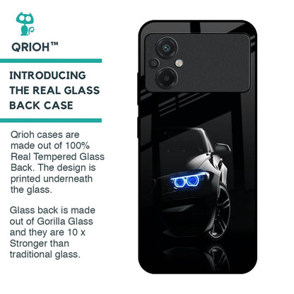 Car In Dark Glass Case for Poco M5
