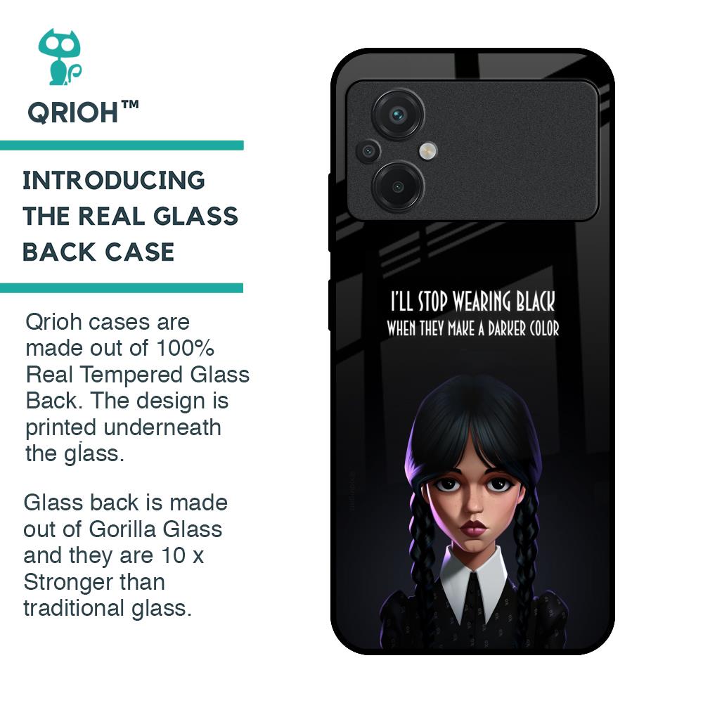 Aesthetic Digital Art Glass Case for Poco M5