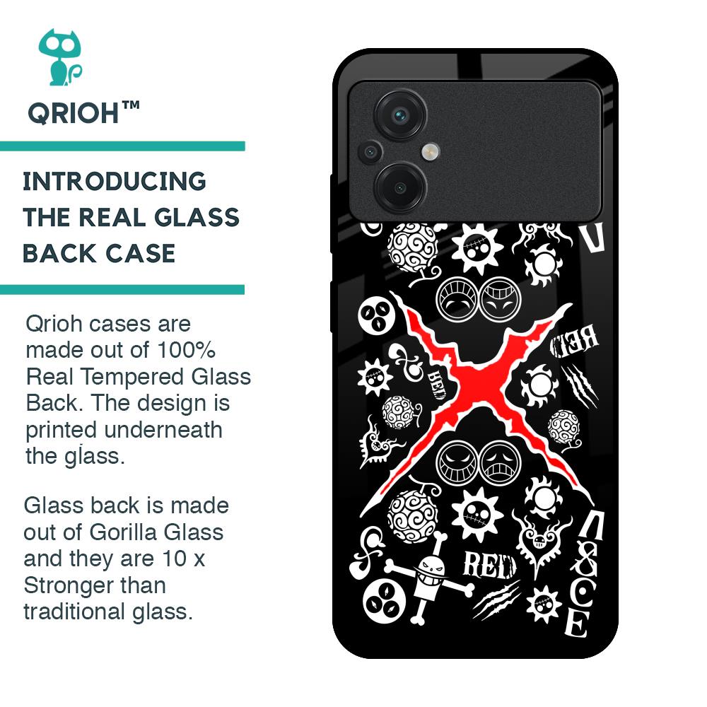 Red Zone Glass Case for Poco M5