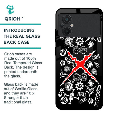 Red Zone Glass Case for Poco M5
