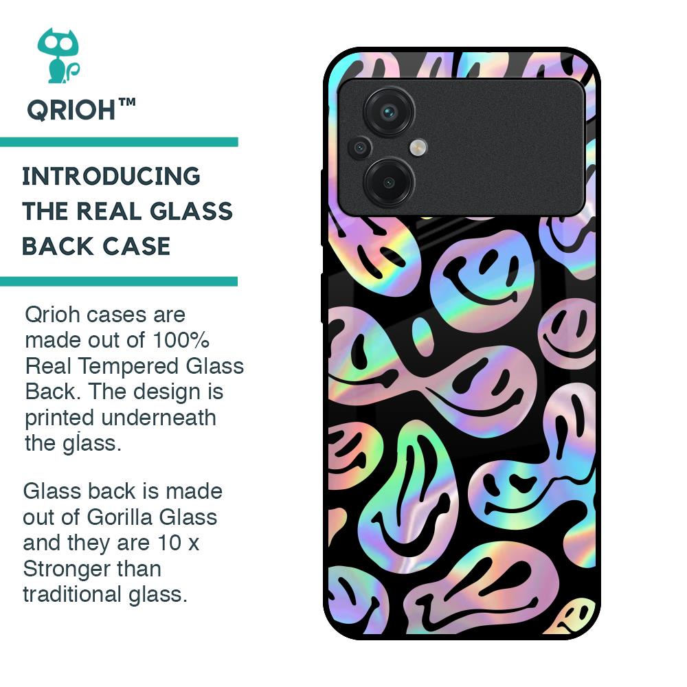 Acid Smile Glass Case for Poco M5