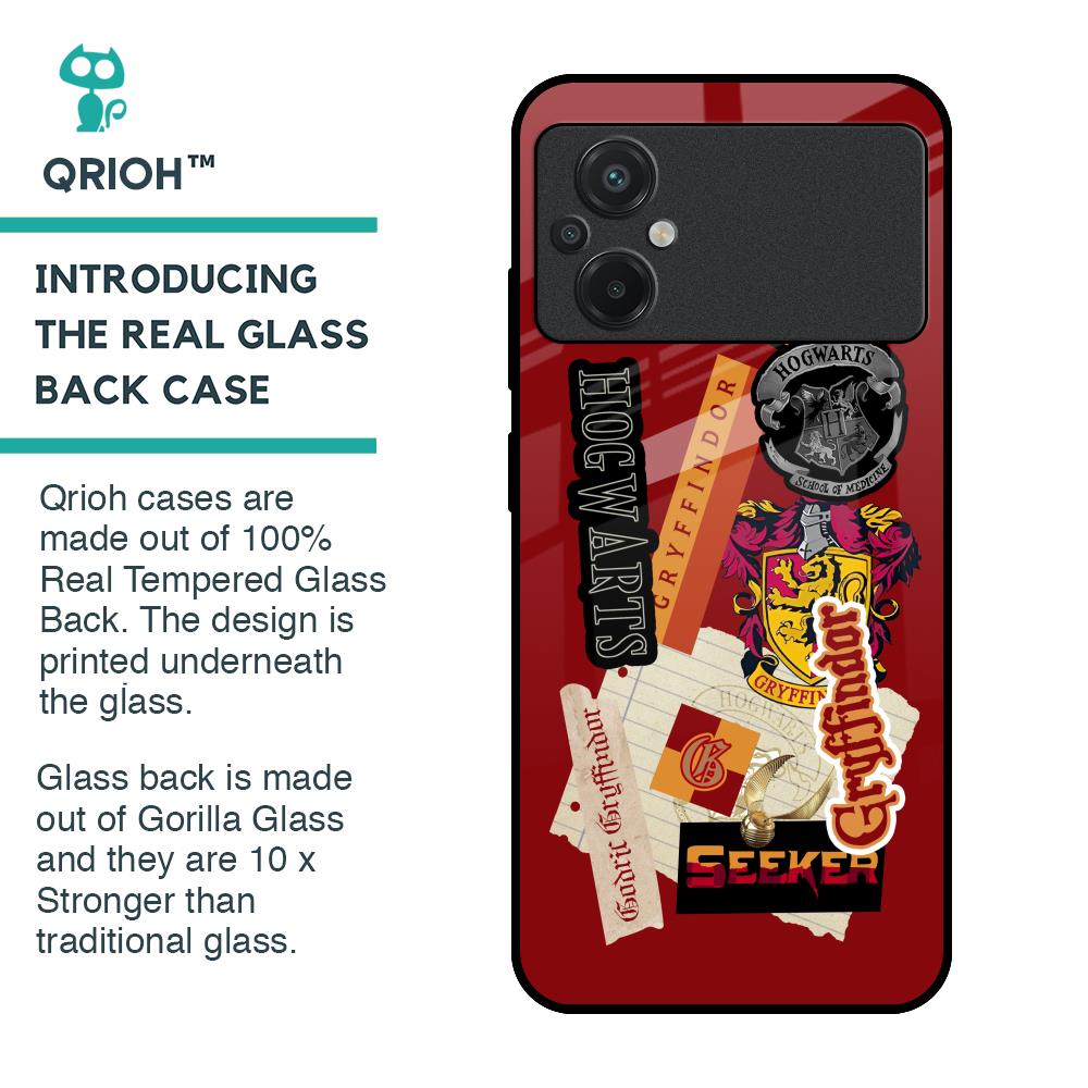 Gryffindor Glass Case for Poco M5
