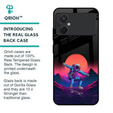 Retro Astronaut Glass Case for Poco M5