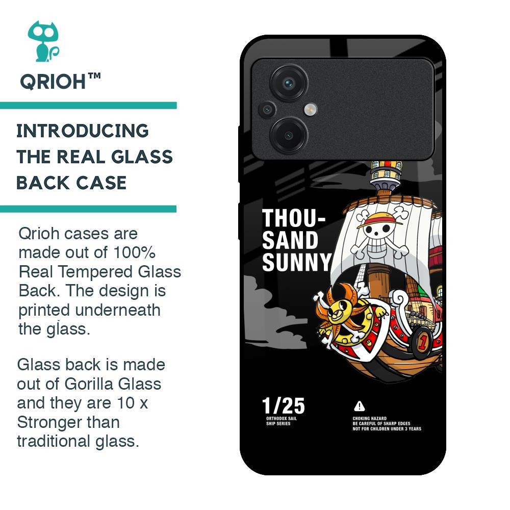 Thousand Sunny Glass Case for Poco M5