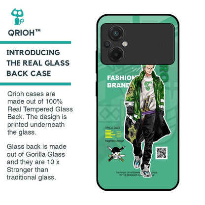 Zoro Bape Glass Case for Poco M5